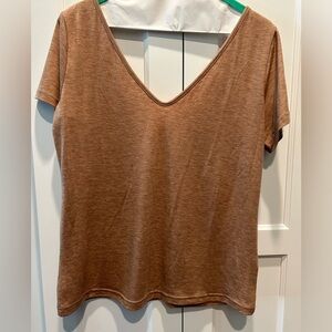 Tan top with back detail